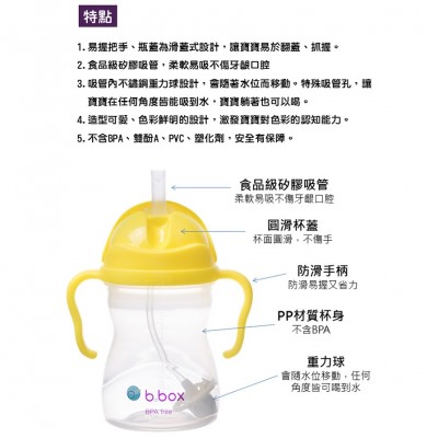 B BOX - 第二代升級版防漏學習水杯 240ml